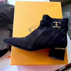 TOD’s Black Suede Boots